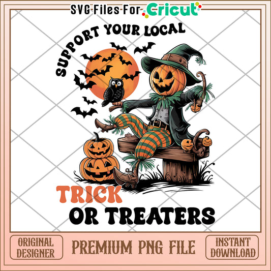 Support your local png, spooky fall png, halloween candy png