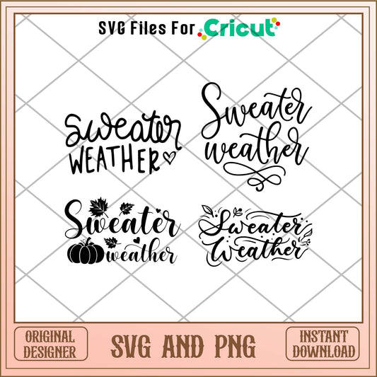 Sweater weather svg bundle, Cute art svg bundle - Svgfileforcricut