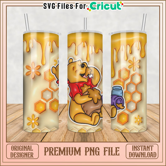 Sweet Honey Theme Tumbler PNG File for Cricut Crafting Needs