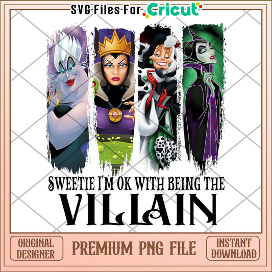 Sweetie im ok with being the villain png, spirit halloween​​​ png, halloween ends​ png