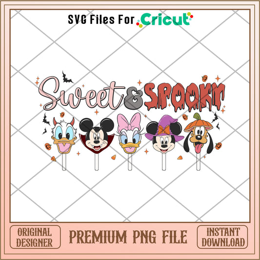 Sweet spooky halloween png, Disney characters png, Digital Download
