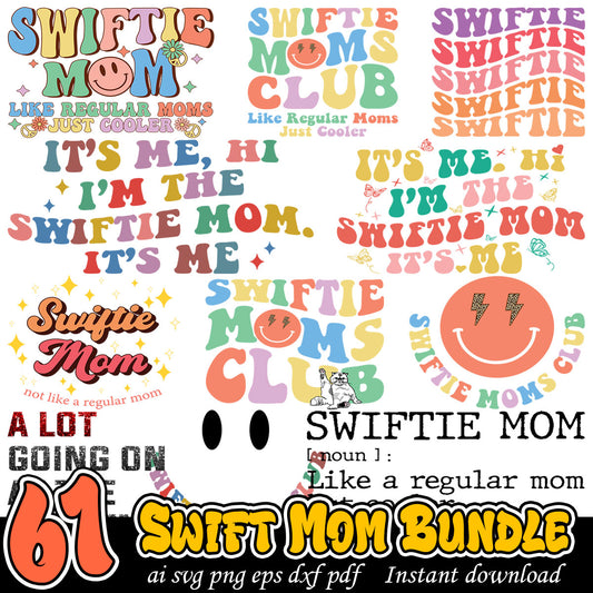 Swift mom bundle svg, Taylor Swift mom svg bundle