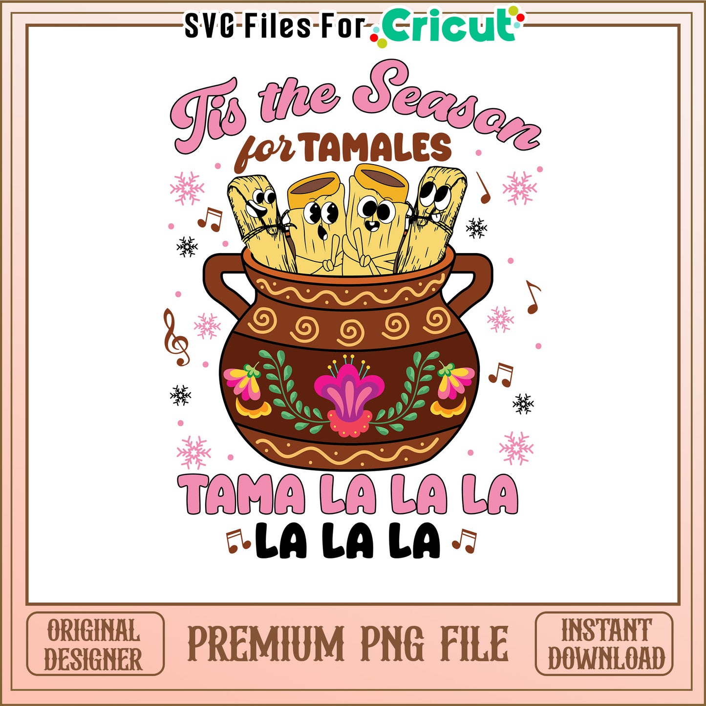 Tamales Christmas PNG, Instant Download