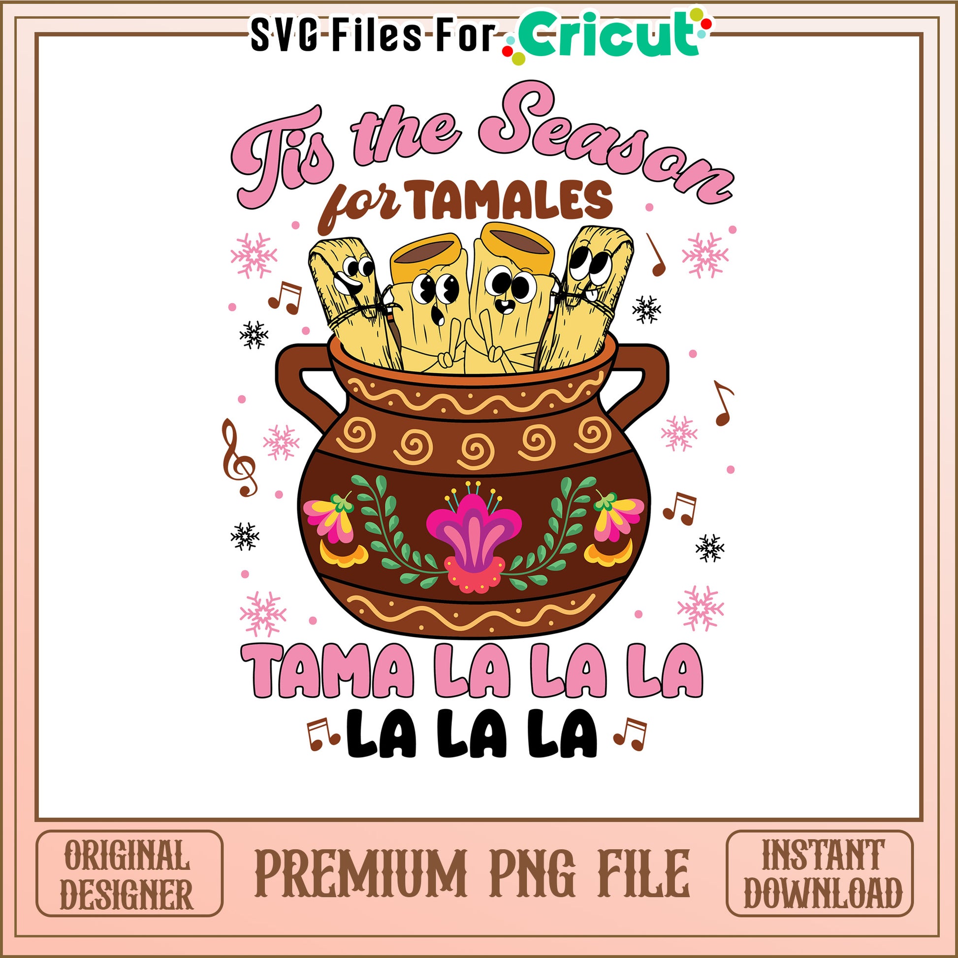 Tamales Christmas PNG, Instant Download