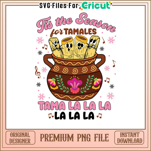 Tamales Christmas PNG, Instant Download