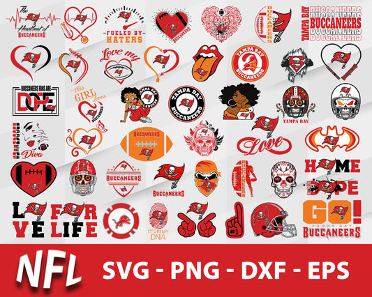 Tampa bay buccaneers nfl bundle svg, tampa bay buccaneers football​ svg