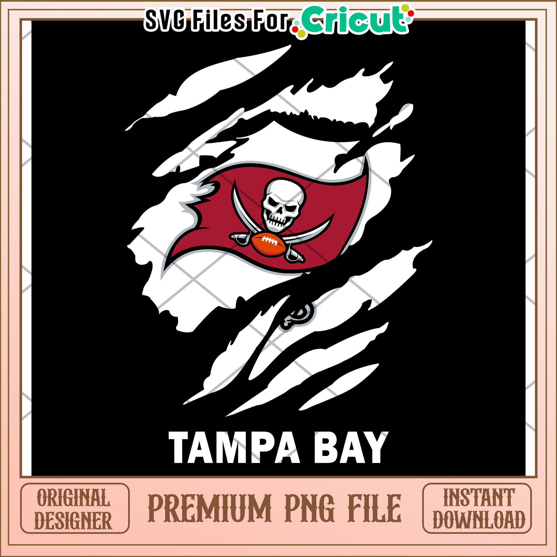 Tampa Bay Buccaneers PNG design, perfect for Cricut projects