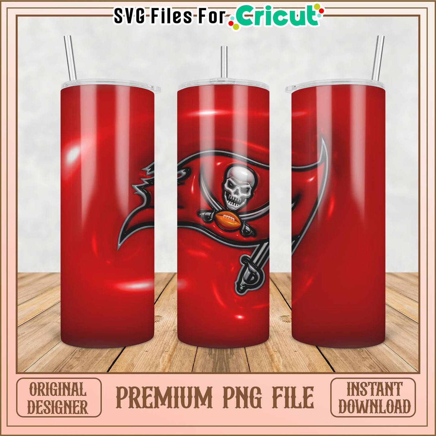 Tampa Bay Buccaneers Tumbler PNG