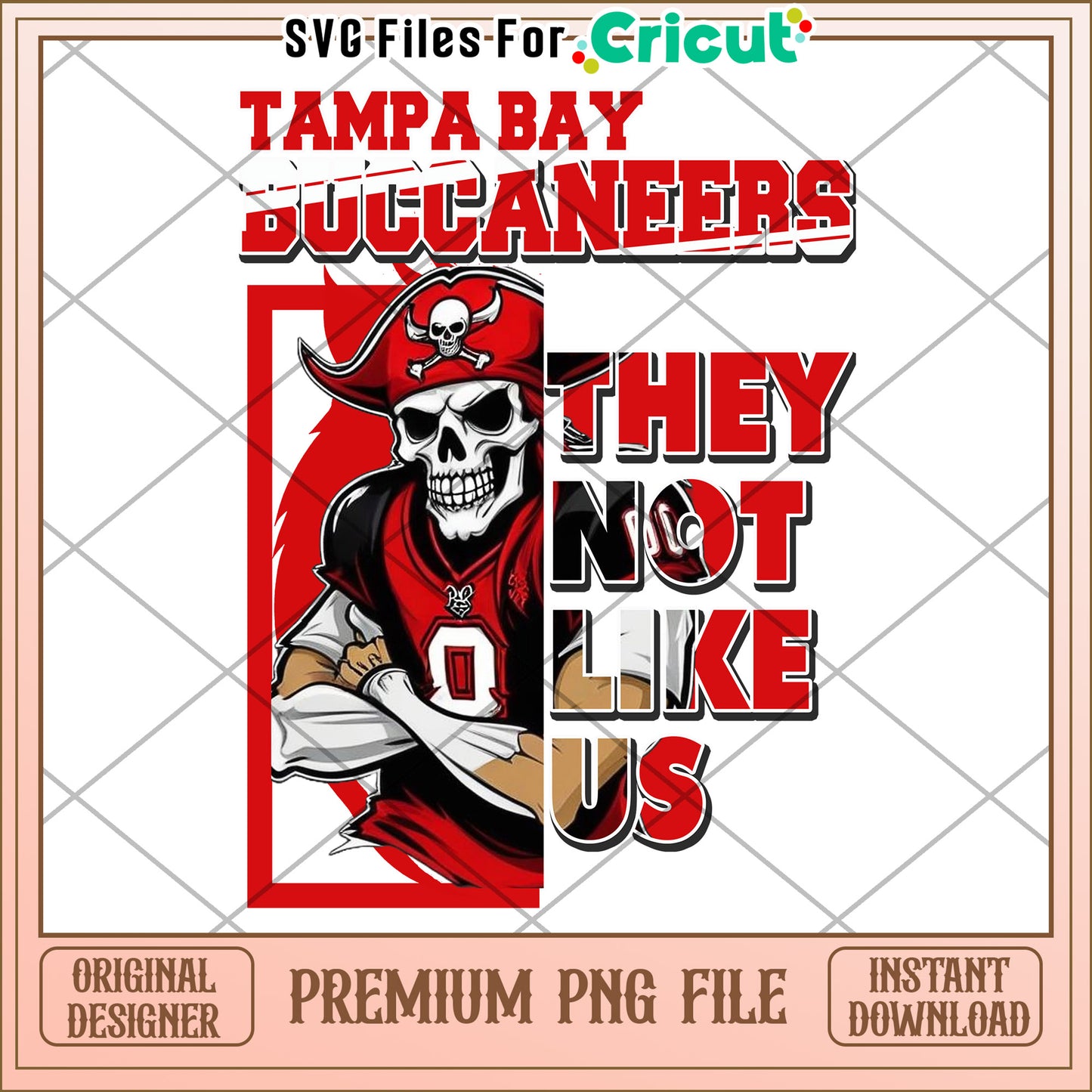Tampa Bay Buccaneers design, perfect for sports enthusiasts