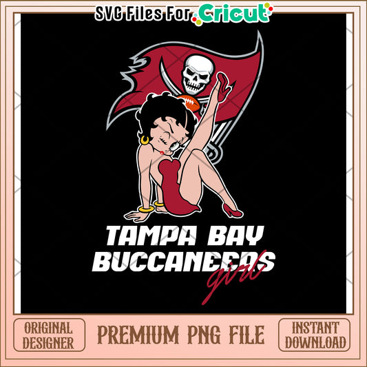 Tampa Bay Buccaneers design, perfect for sports fans and crafters