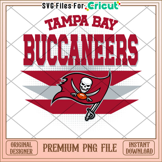 Tampa Bay Buccaneers design for Cricut, premium PNG file download