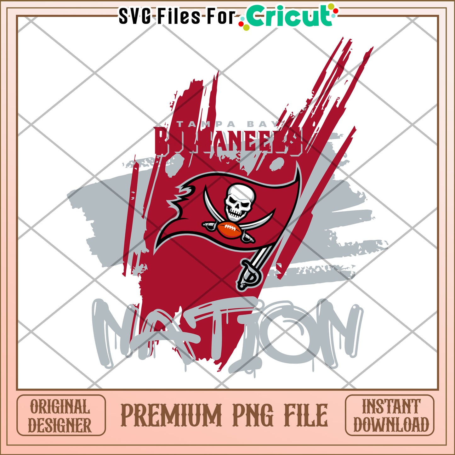 Tampa Bay Buccaneers design for fans, perfect for Cricut projects