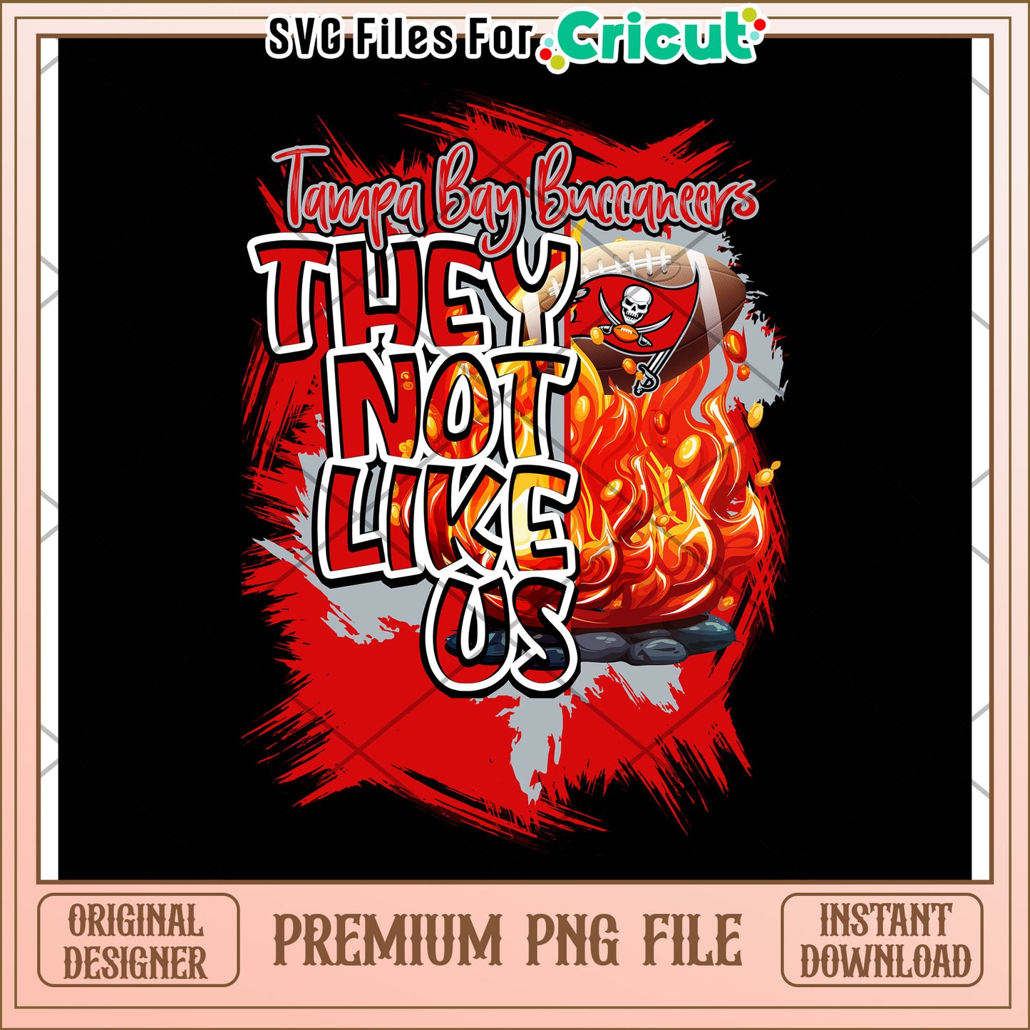 Tampa Bay Buccaneers design for fans, perfect for crafts and decor
