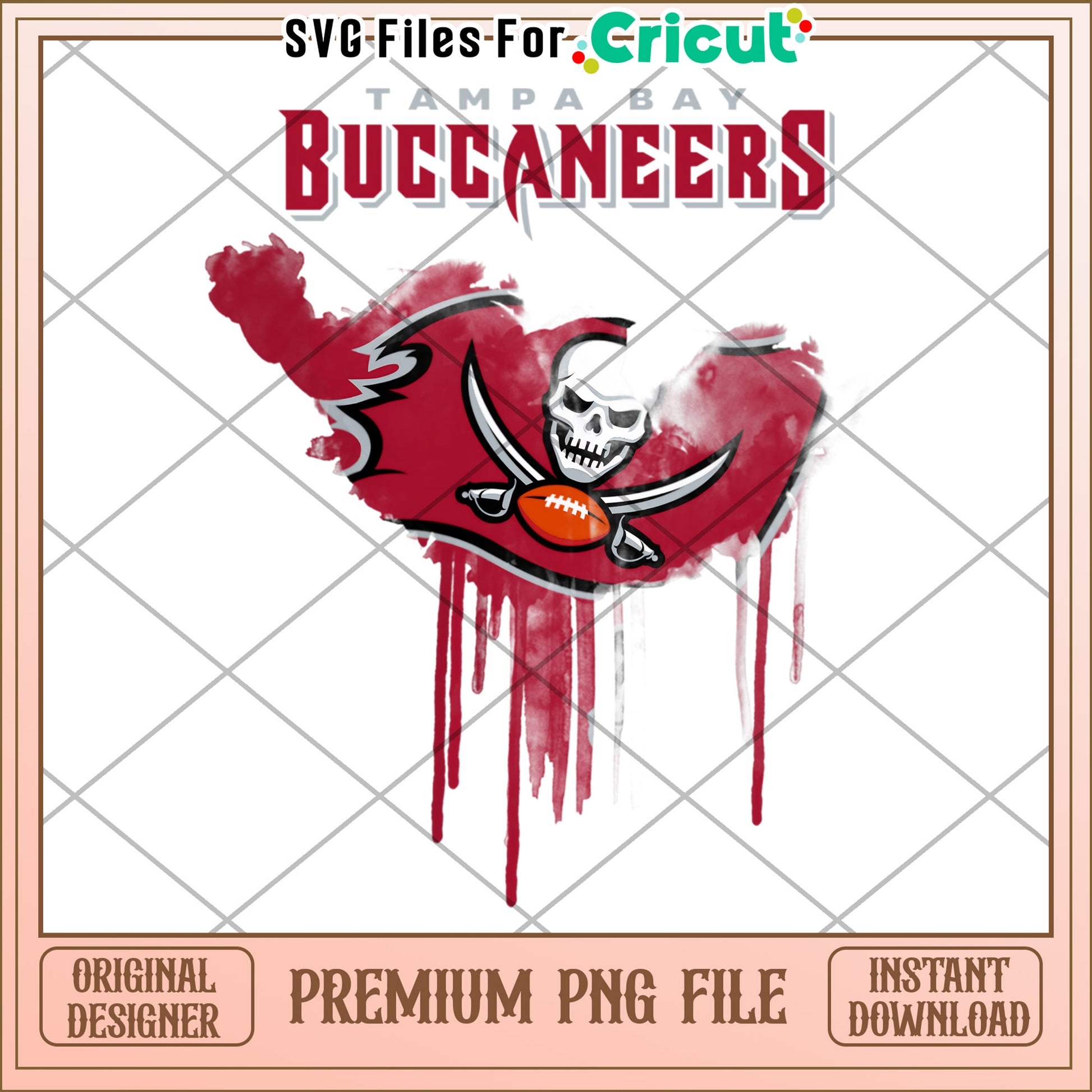 Tampa Bay Buccaneers logo design for crafts, premium PNG file download