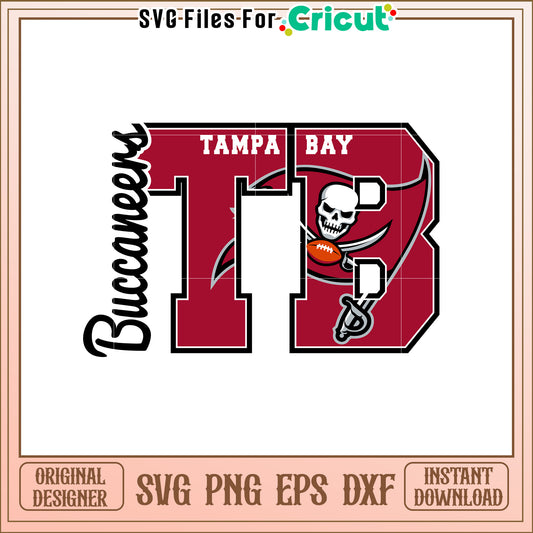 Tampa Bay Football SVG Design for Team Spirit