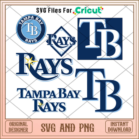 Tampa Bay Rays svg, Tampa Bay Rays svg bundle, MLB svg