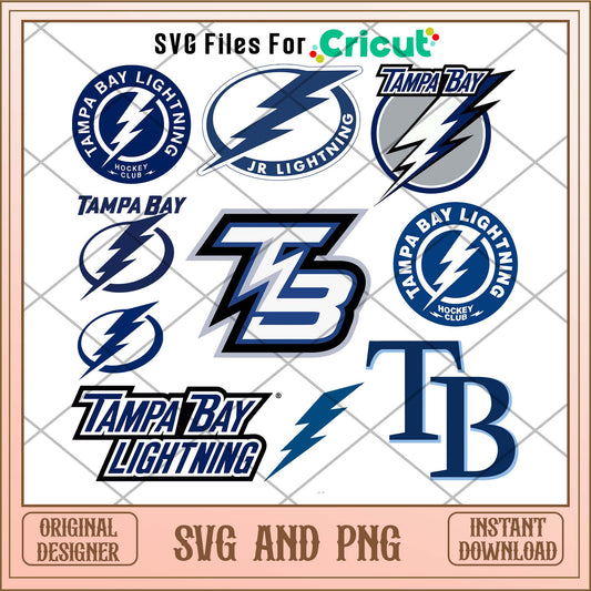 Tampa Bay lightning svg, Tampa Bay lightning svg bundle, NHL svg