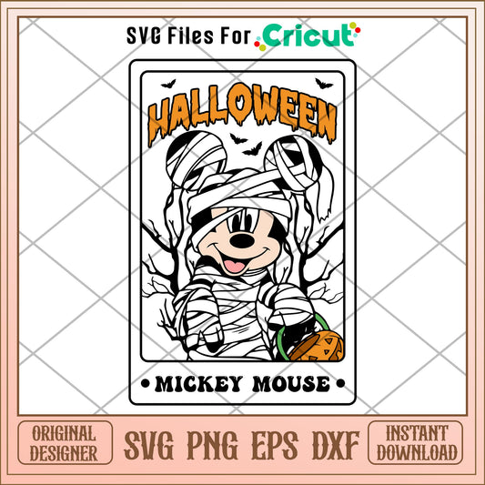 Tarot card mickey mouse halloween svg, Disney characters svg, Digital Download