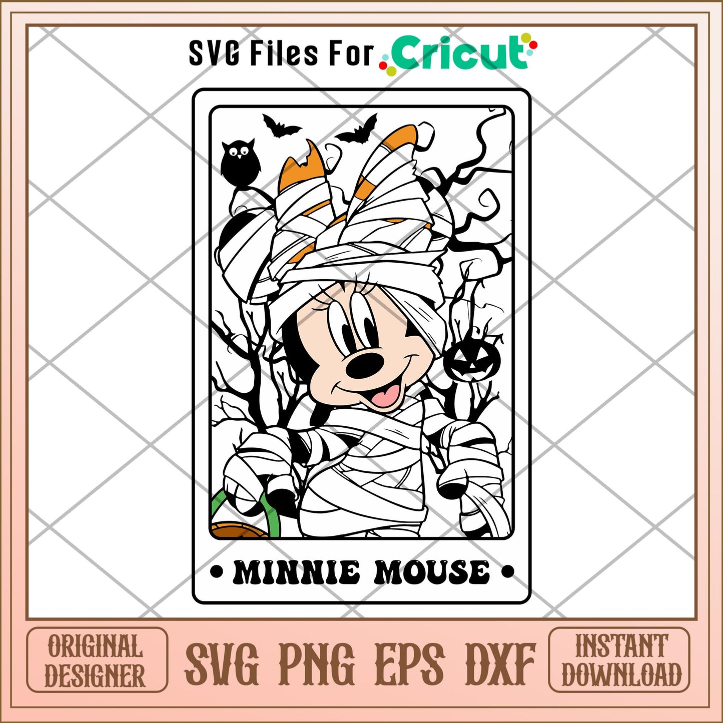 Tarot card minnie mouse  svg, Disney characters svg, Digital Download
