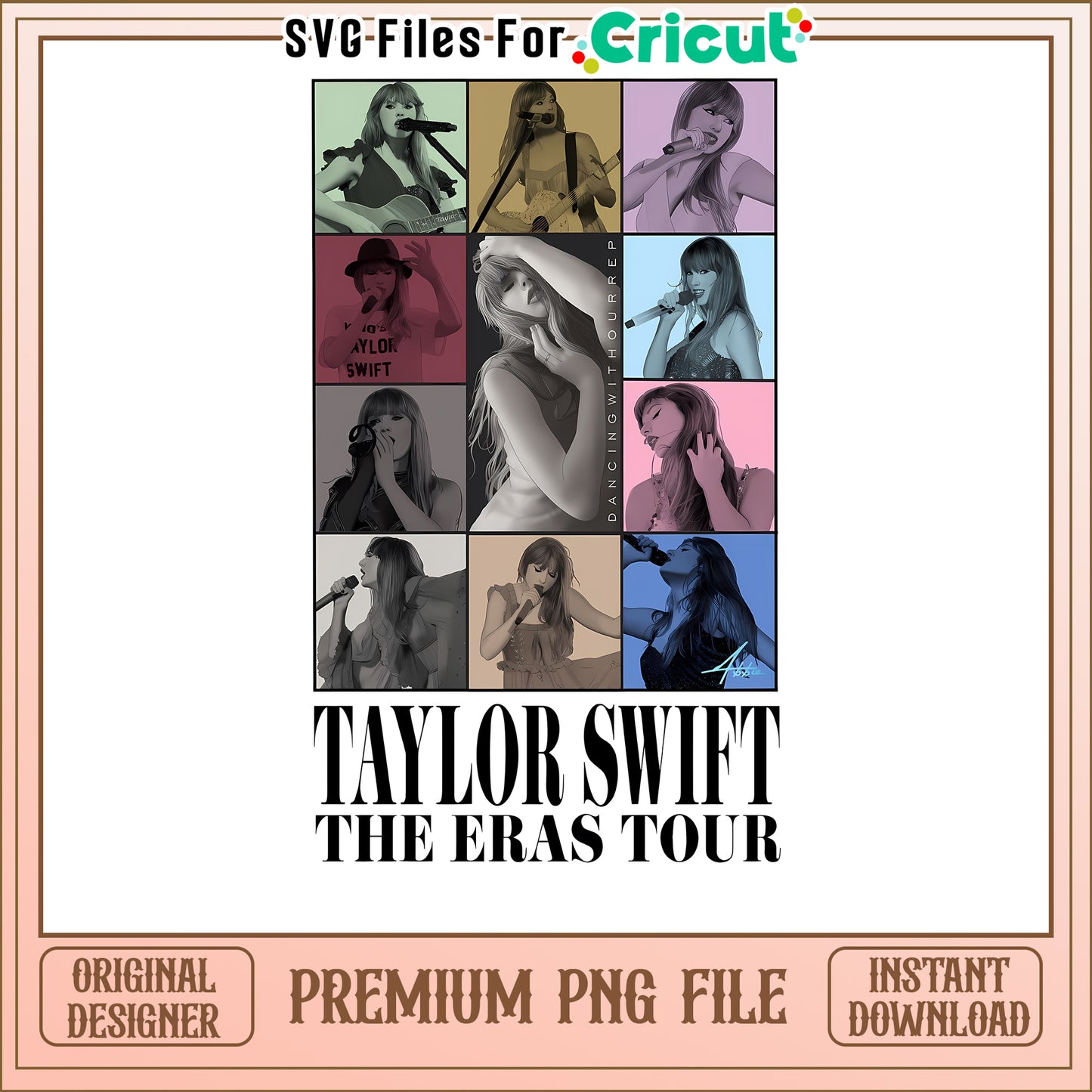 Taylor Swift Eras Tour Art, Premium PNG File Instant Download