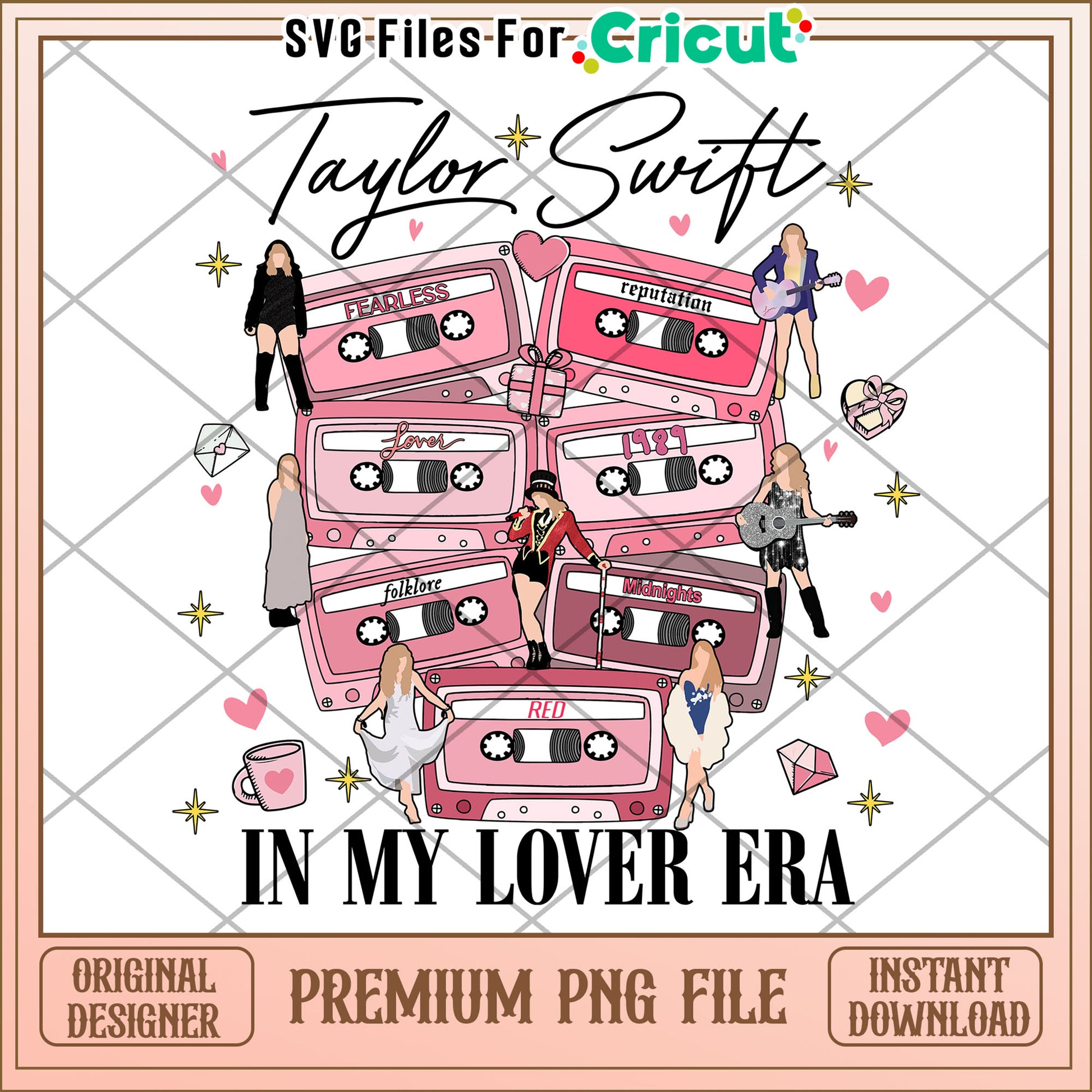 Taylor Swift In My Lover Era Premium PNG Download
