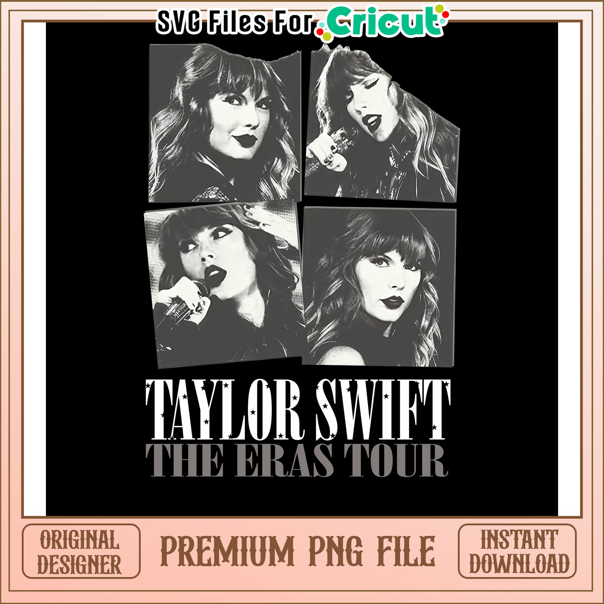 Taylor Swift The Eras Tour PNG Design for DIY Projects, Instant Download