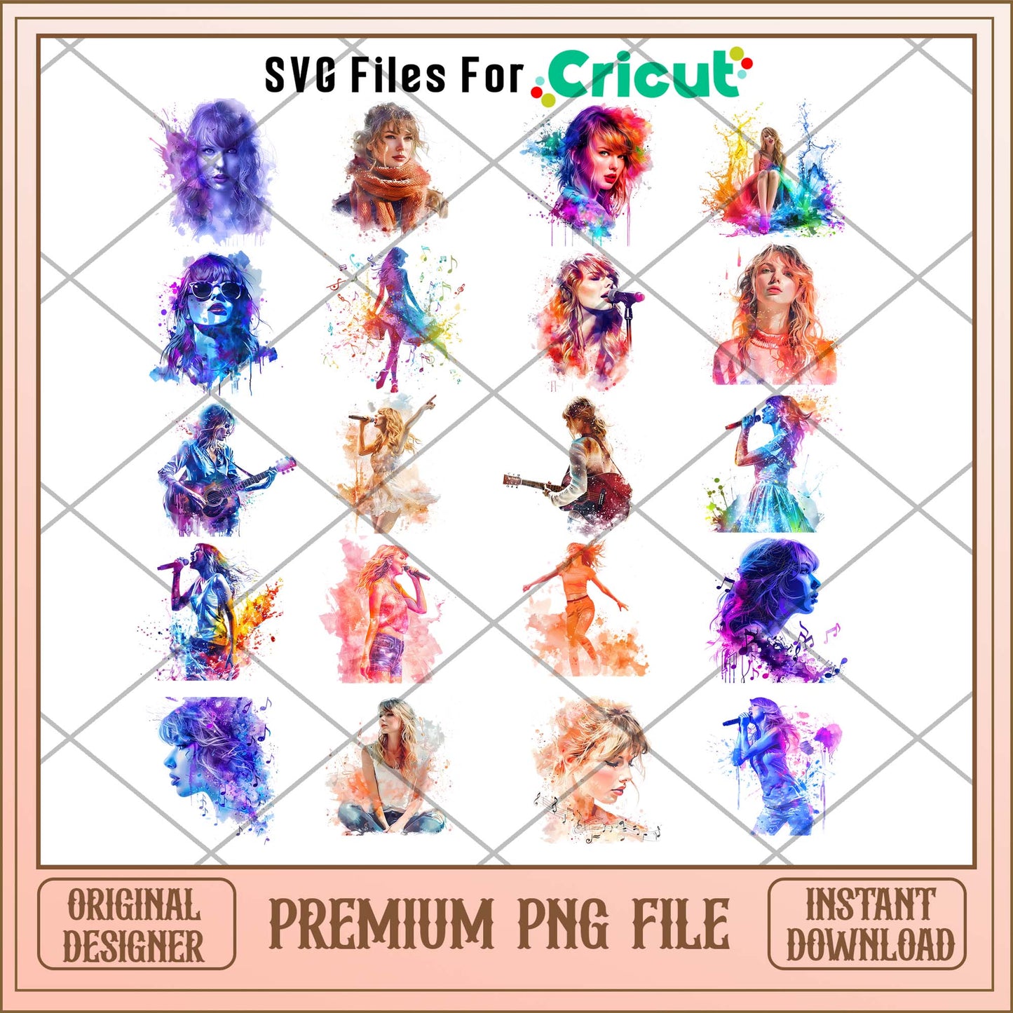 Taylor Swift water color png bundle, Taylor Swift art bundle 