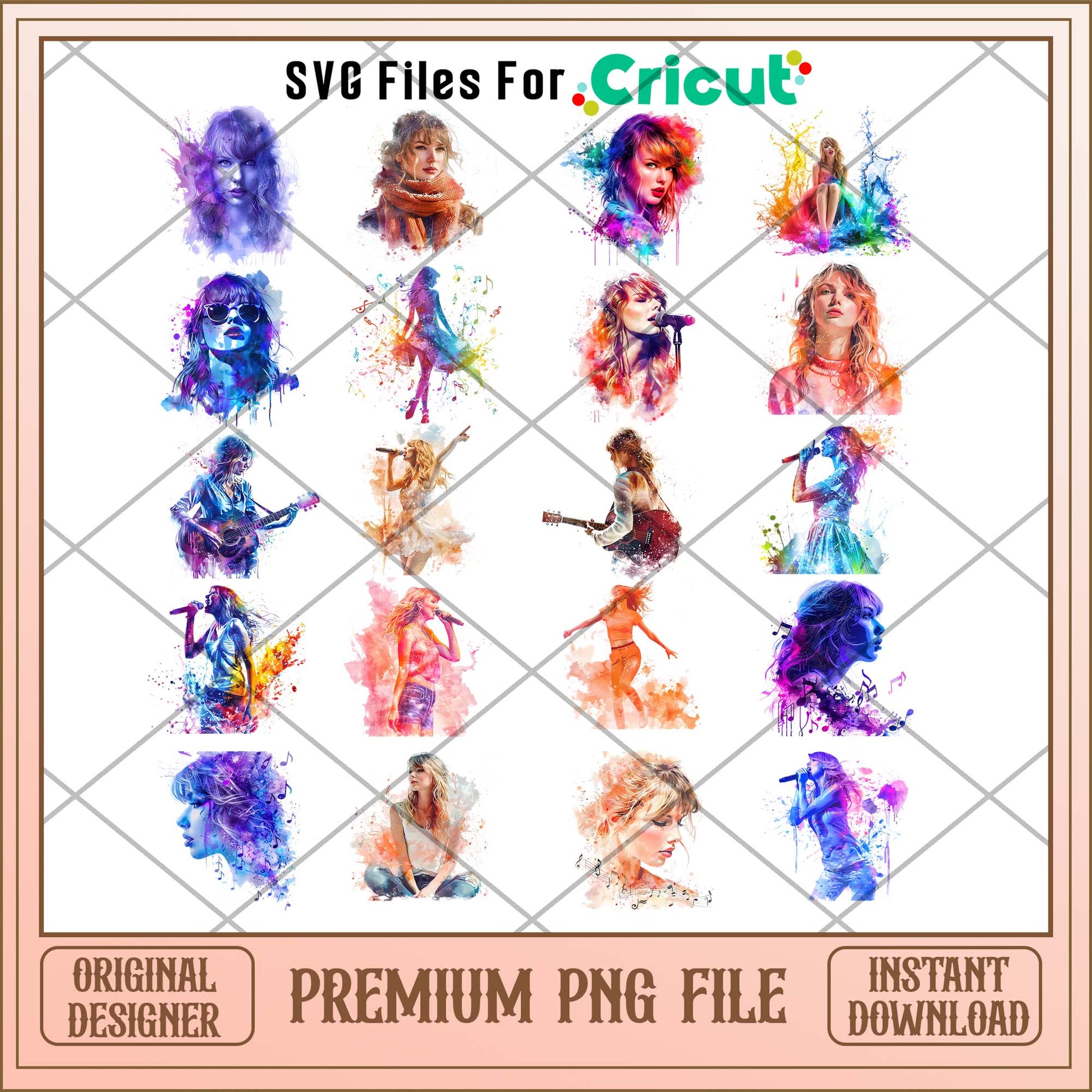 Taylor Swift water color png bundle, Taylor Swift art bundle 