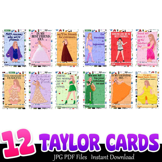Taylor Swift tour cards Pdf, Taylor Swift bundle, Swifties bundle