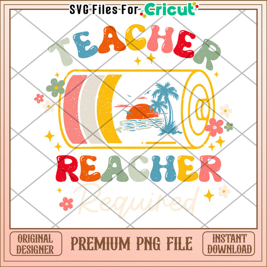 Teacher Beach Required PNG