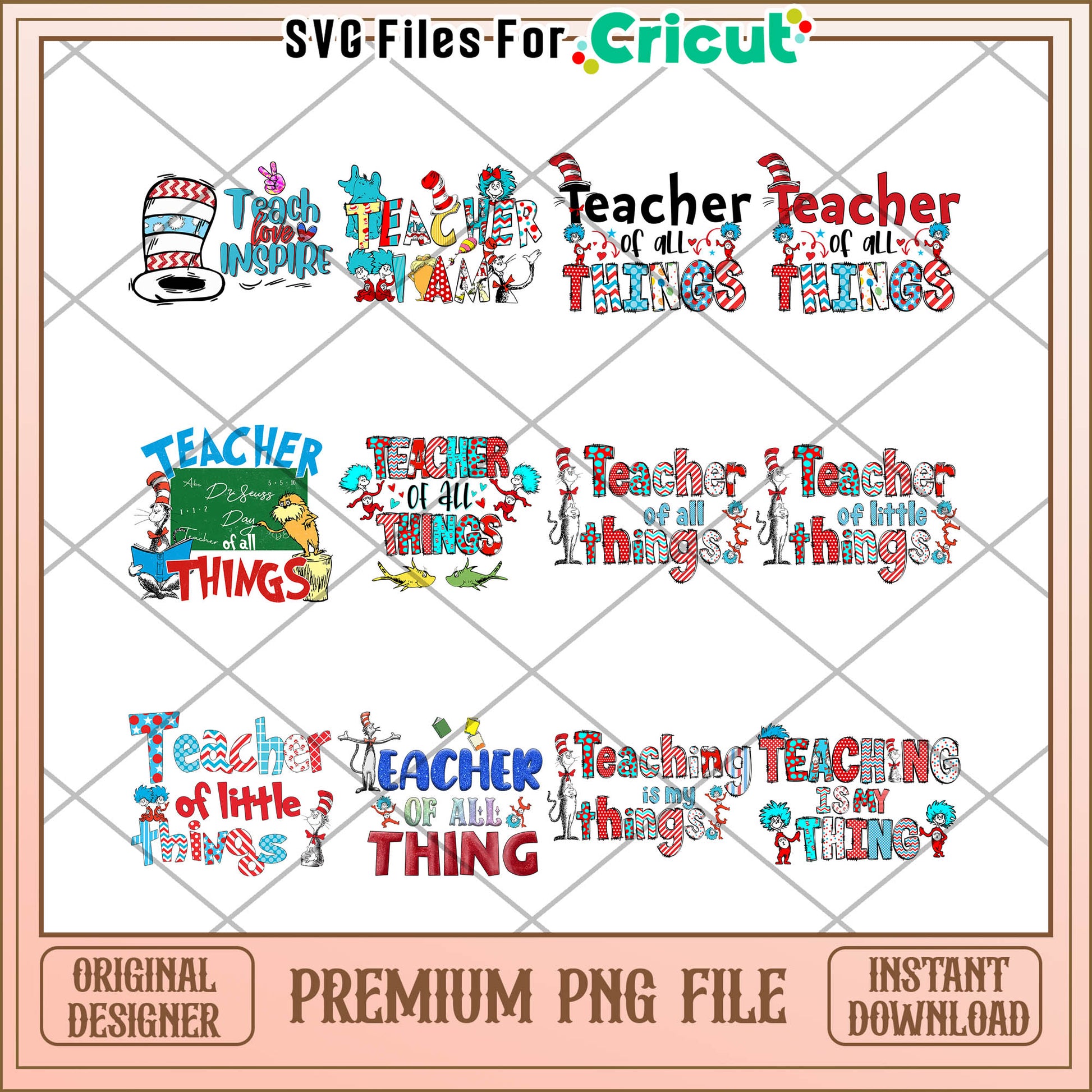 Teacher Bundle PNG Files for Creative Projects Download