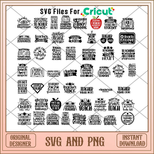 Teacher Svg bundle, Cute art svg bundle - Svgfileforcricut 