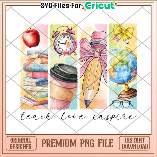 Teacher coquette camouflage png, cute design png, back to school time​ png