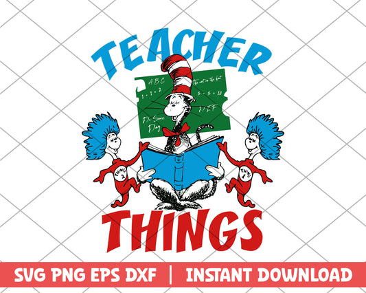 Teacher things dr.seuss svg 