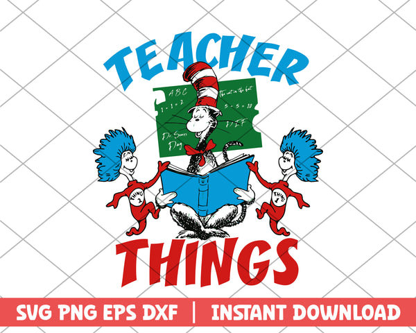 Teacher things dr.seuss svg – svg files for cricut