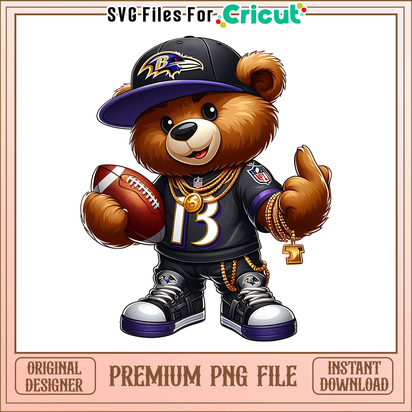 Teddy bear nfl team Baltimore Ravens png, Baltimore Ravens png, NFL png
