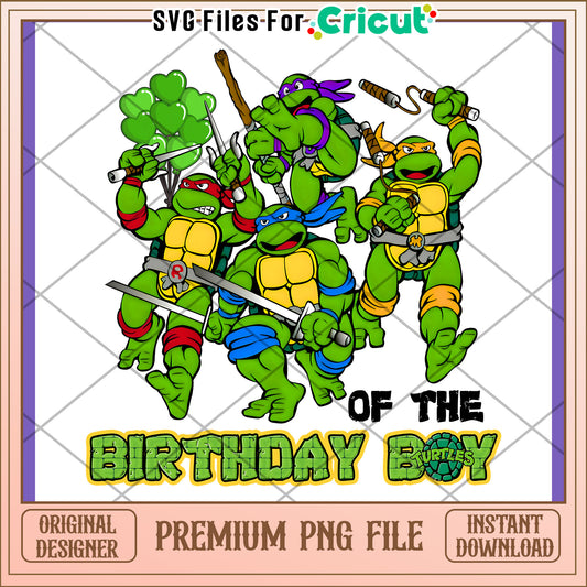 Teenage Mutant Ninja Turtles Birthday PNG Design