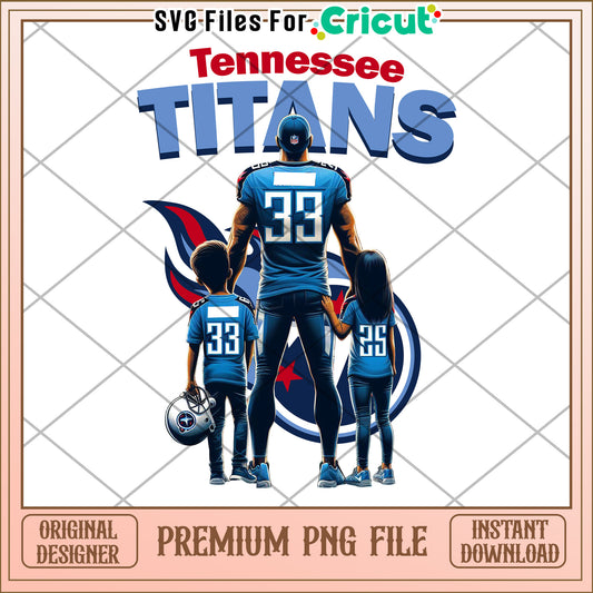 Tennessee Titans Family Design for Fans, Premium PNG File Download