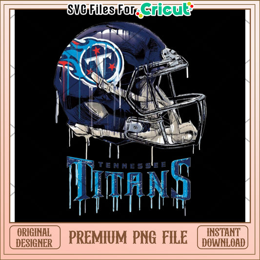 Tennessee Titans Football Helmet PNG Design, Perfect for Cricut Projects