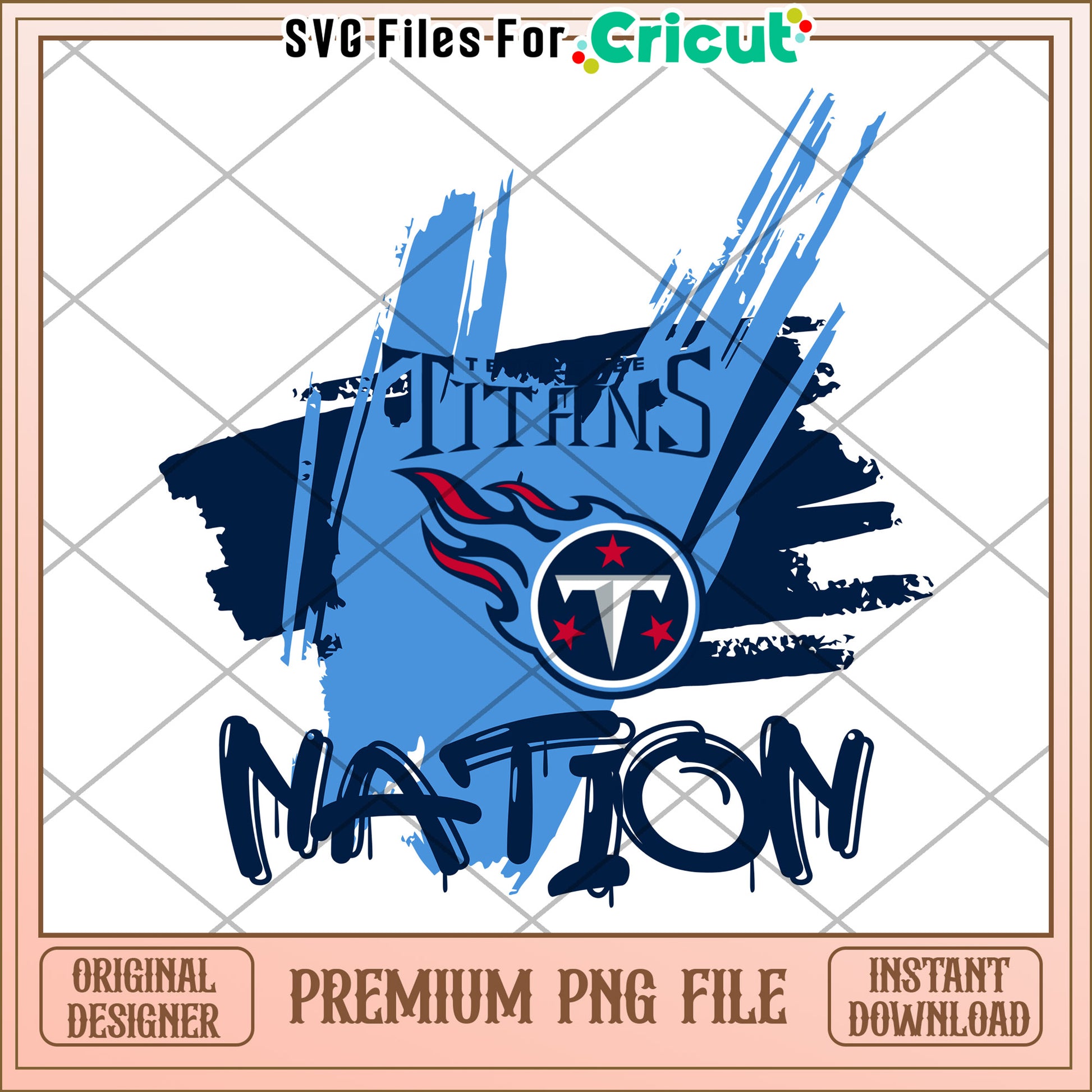 Tennessee Titans Nation design for Cricut, high quality PNG file