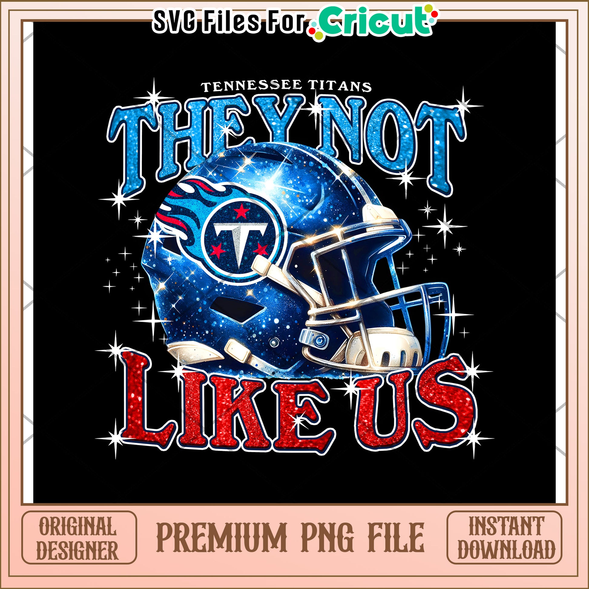 Tennessee Titans PNG Design, Bold Helmet Graphic for Cricut