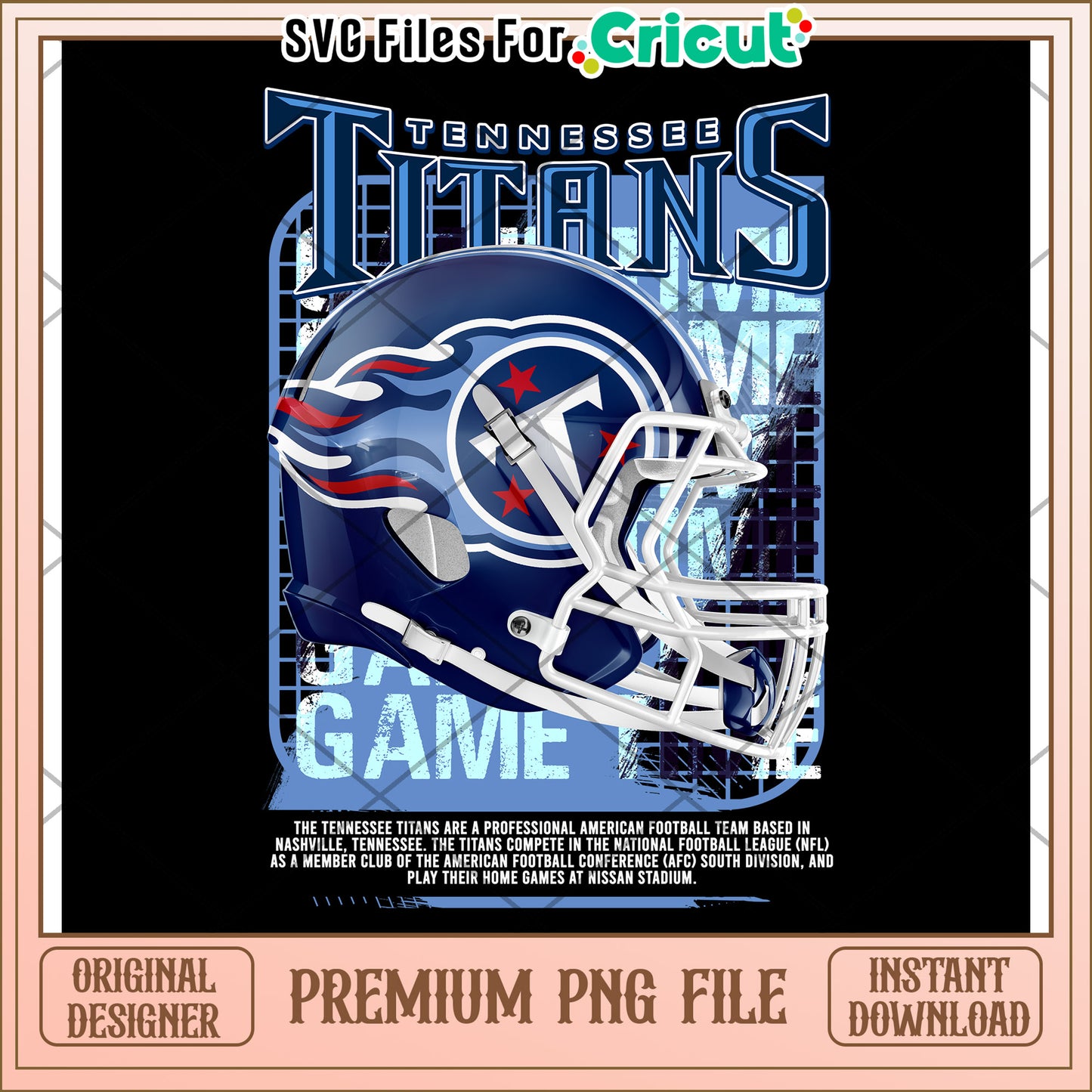 Tennessee Titans PNG File for Cricut Crafting, Premium Instant Download