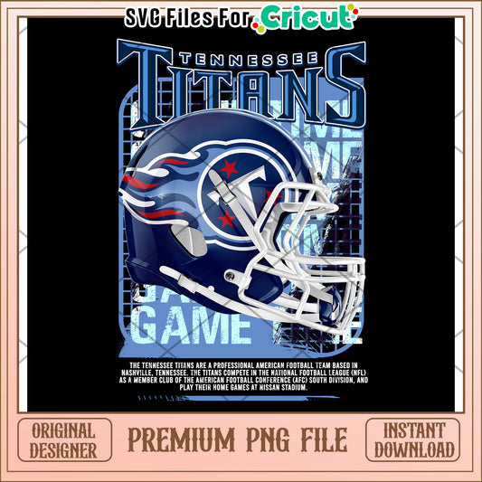 Tennessee Titans PNG File for Cricut Crafting, Premium Instant Download