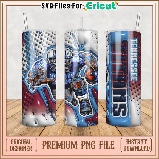 Tennessee Titans Tumbler PNG Design for Cricut Instant Download