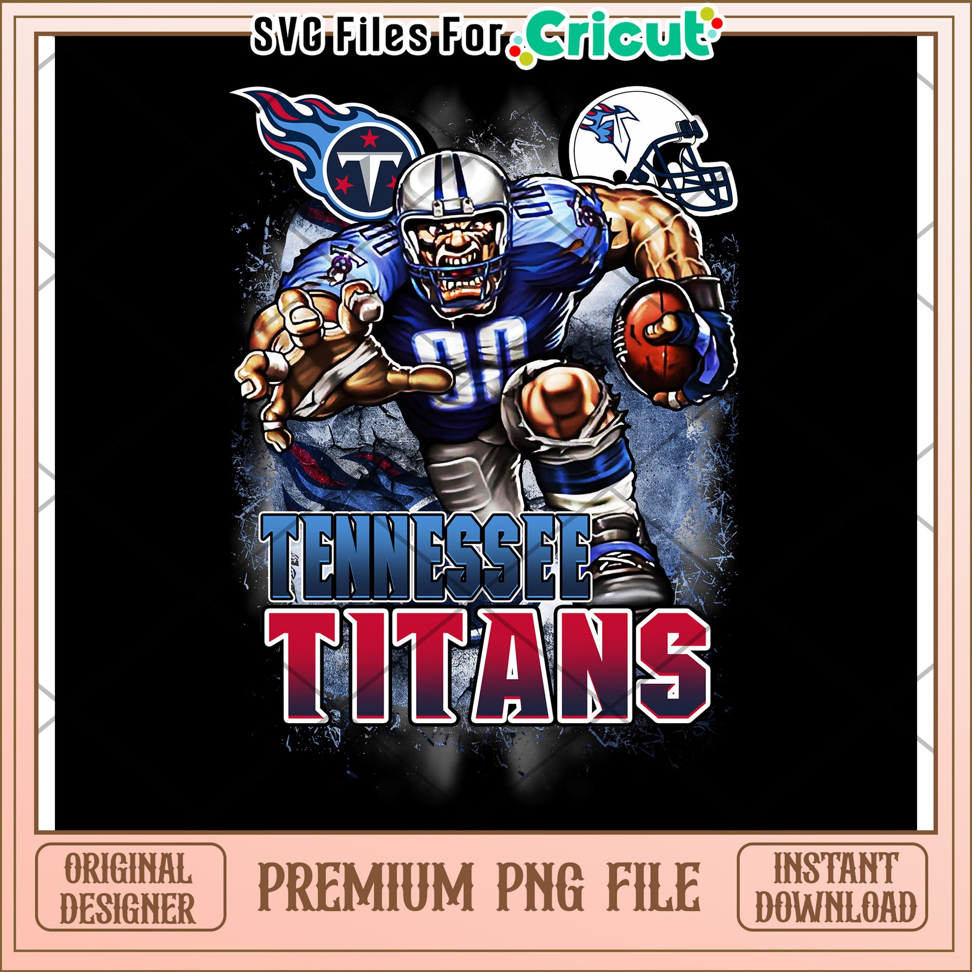 Tennessee Titans football graphic for Cricut design, perfect for DIY projects