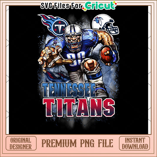 Tennessee Titans football graphic for Cricut design, perfect for DIY projects