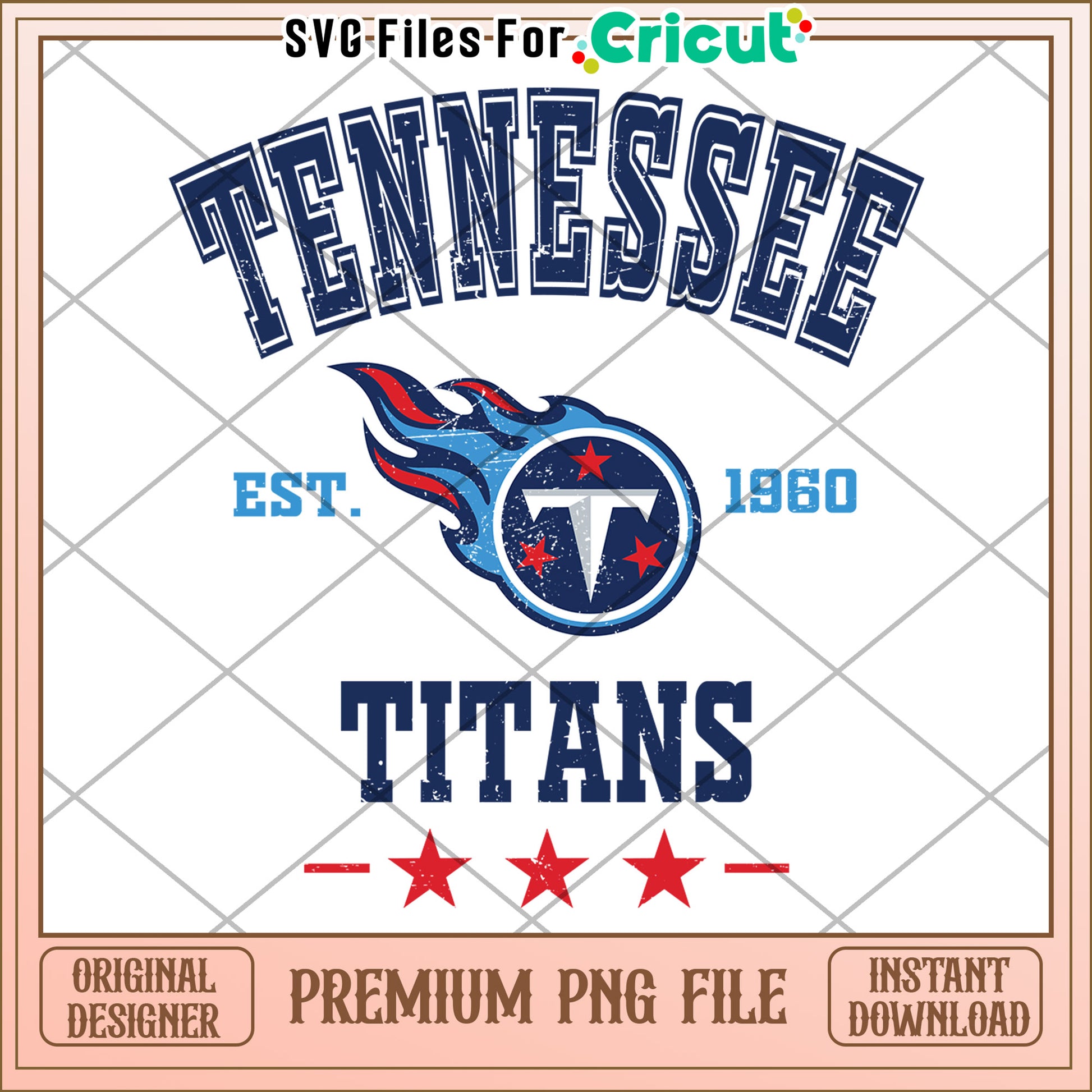 Tennessee Titans logo design for Cricut, instant download PNG file