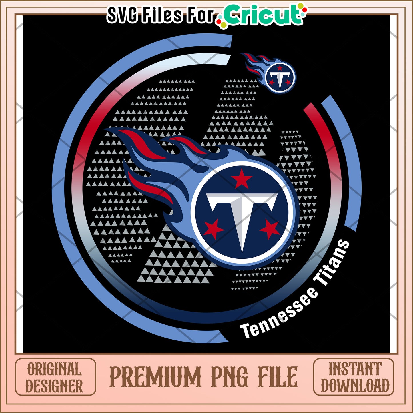 Tennessee Titans logo design for Cricut users, ideal for fans