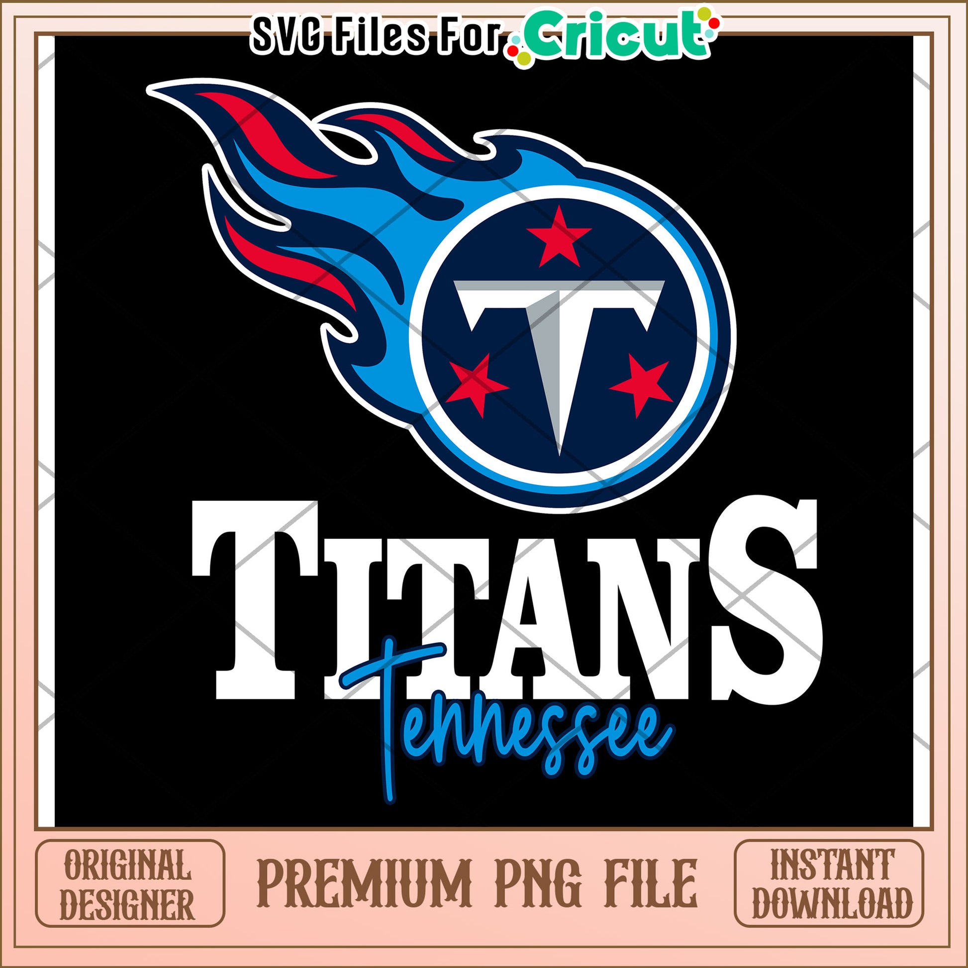 Tennessee Titans logo design for crafting, premium PNG download available
