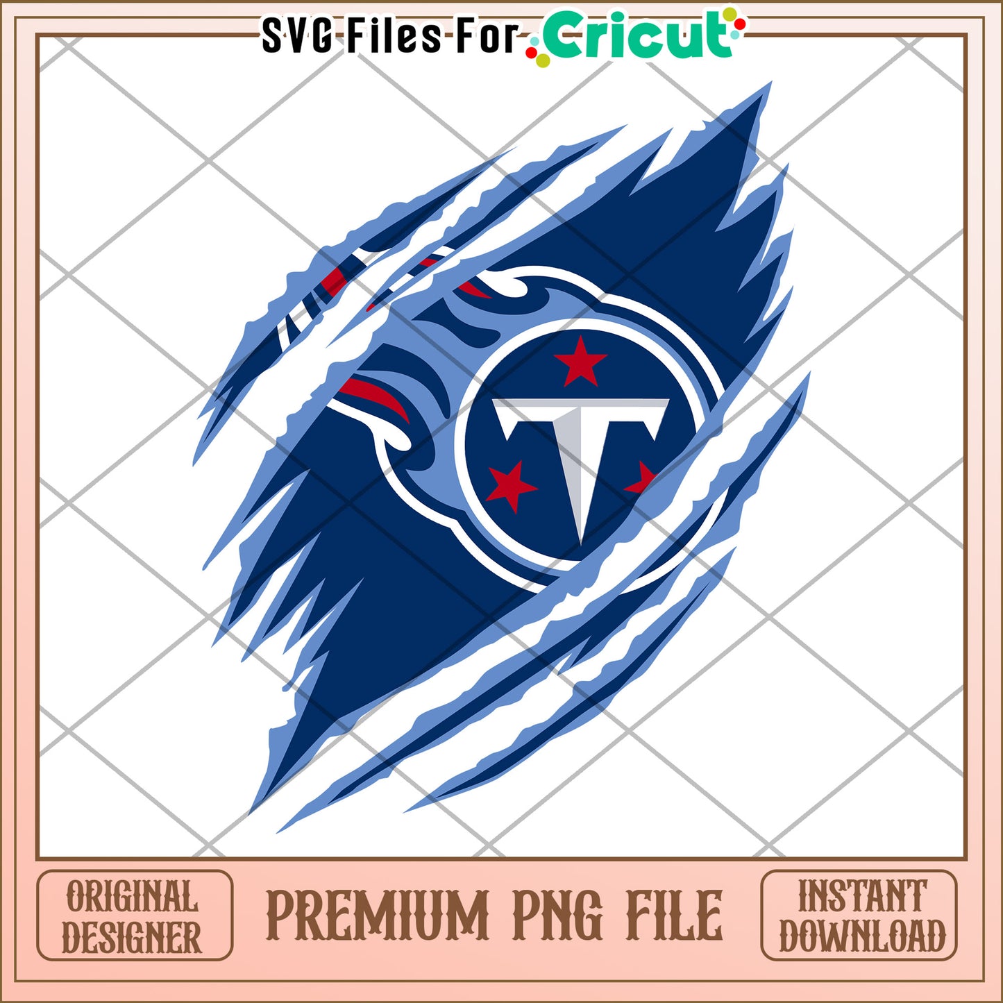 Tennessee Titans logo design for creative projects, instant download available
